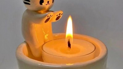 귀여운 고양이 촛대 결말