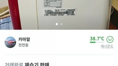  말투가 이상한 당근마켓 판매자
