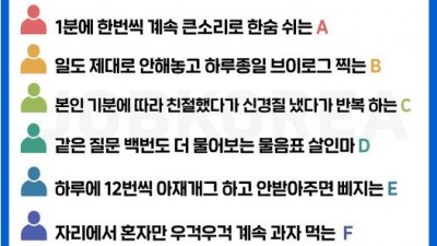 같이 일하기 싫은 최악은 동료는?