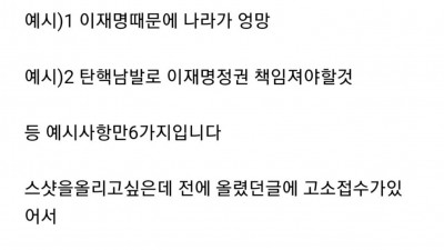 지금 사고 엮은 댓글부대 지침사항과 옵션열기 떴음