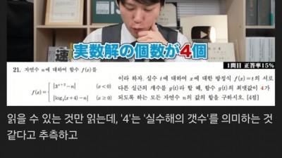 한국 수능 수학에 도전한 일본 유명 유튜버