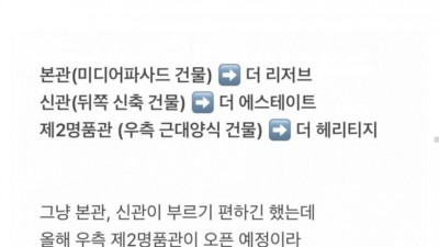 현재 반응 갈리는 신세계백화점 네이밍