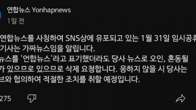 연합뉴스 근황