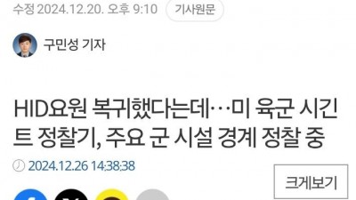 한국군 동향 감시 중인 나라
