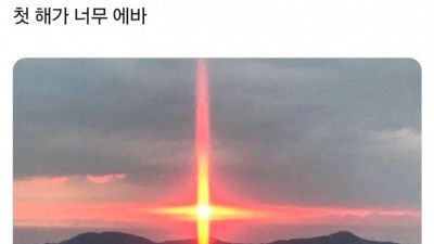          		          		  2025년 해돋이가 너무 에바임