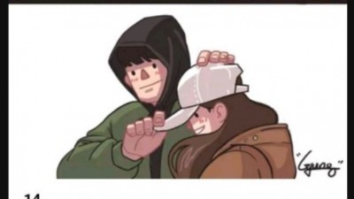 눈오는 날 우리의 모습