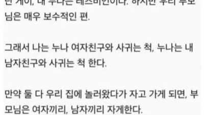 아스트랄한 게이/레즈비언 남매 ㄷㄷㄷ