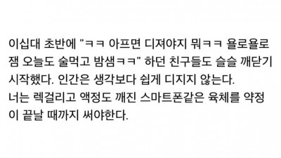 욜로족 뼈때리는 글