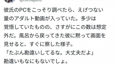 남친 컴터에서 엄청난 양의 야동을 발견한 여친