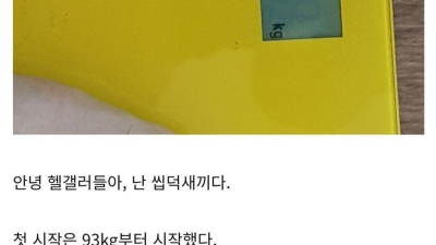 헬스갤러리에 10kg 감량 글 올리자 달린 악플 ㄷㄷ