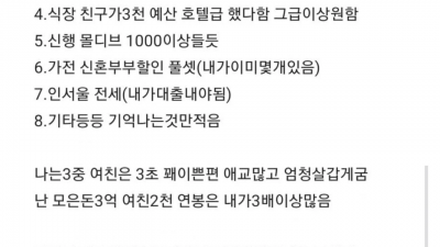 돈 때문에 결혼 포기하고 싶다는 블라인드남