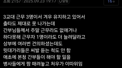 군대 인력부족 근황