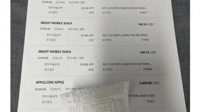 신용카드 갤러리 레전드 사건