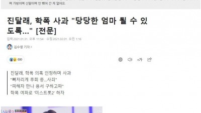  진달래 학폭 수위